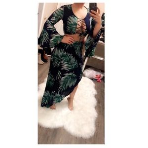 Hot Miami Styles tropical maxi set. NWT